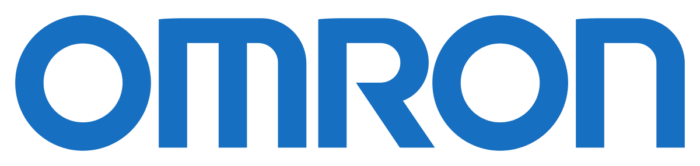 Het logo van Omron, fabrikant van medische apparatuur